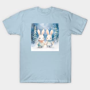 2 Christmas bunnies T-Shirt